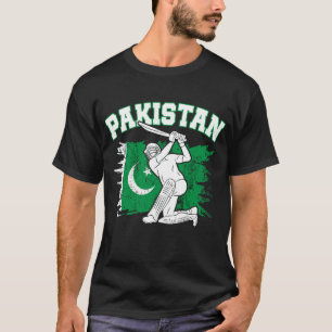 Pakistan Cricket Star Vintage Cricket Gift World T-Shirt