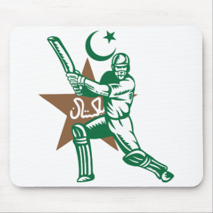 Pakistan Cricket Team T-Shirt Fans Jersey Mouse Mat
