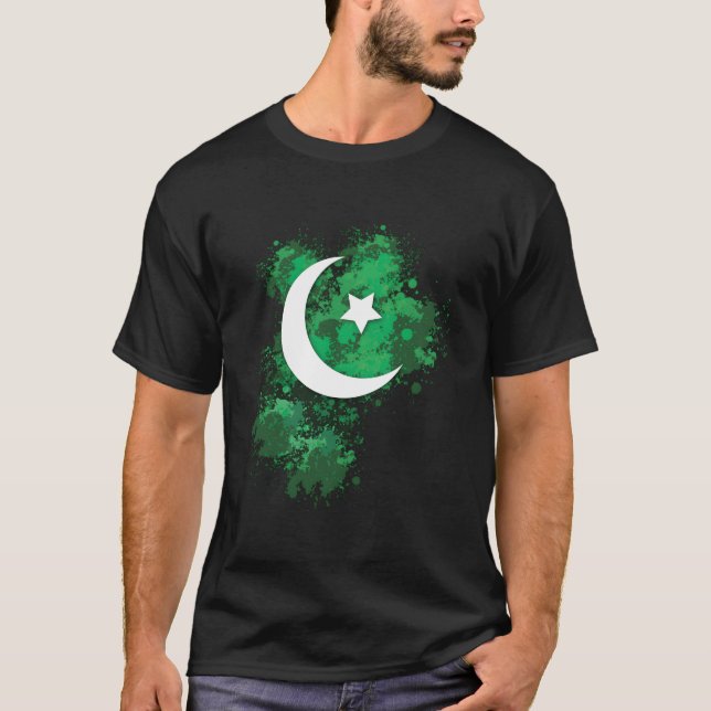 Pakistan Flag 14 August Patriotic Independent Day T-Shirt (Front)