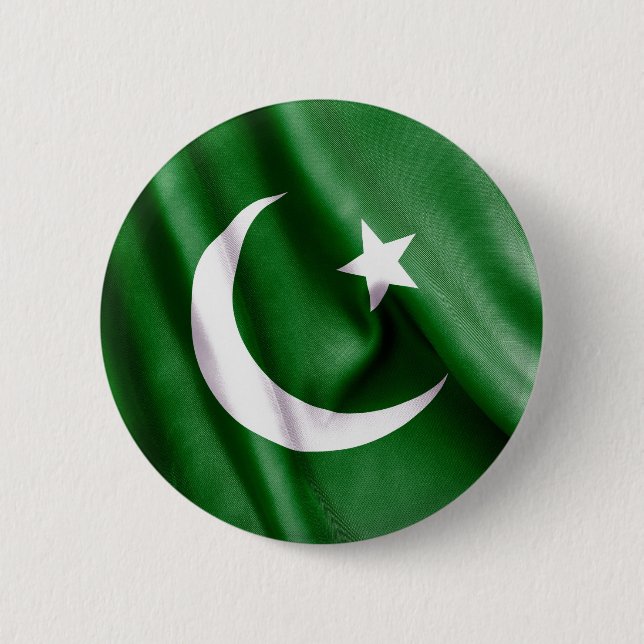 Pakistan Flag 6 Cm Round Badge (Front)