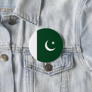 Pakistan flag 7.5 cm round badge