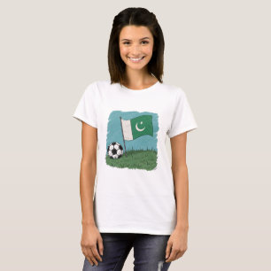 Pakistan flag and soccer ball T-Shirt