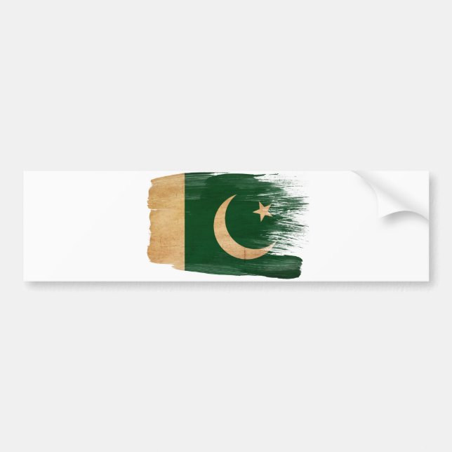Pakistan Flag Bumper Sticker (Front)