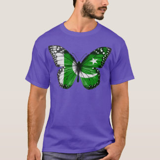 Pakistan Flag Butterfly Gift For Pakistani With Ro T-Shirt