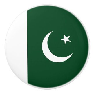 Pakistan Flag Ceramic Knob
