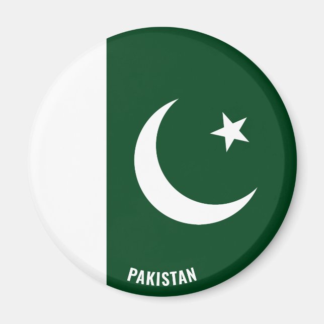 Pakistan Flag Charming Patriotic Magnet (Front)
