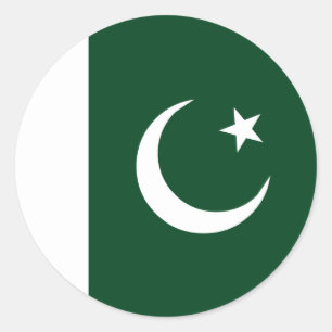 Pakistan Flag Classic Round Sticker