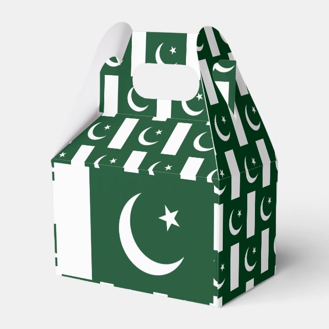Pakistan Flag Favour Box (Back Side)