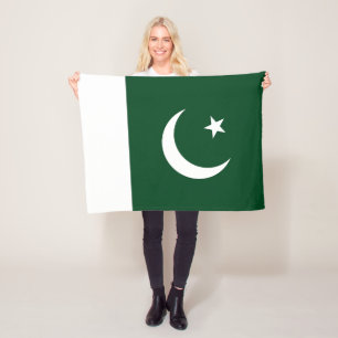 Pakistan Flag Fleece Blanket