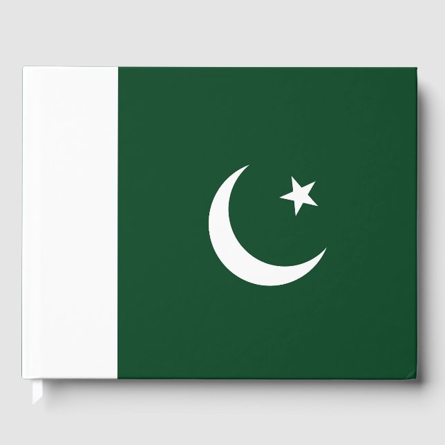 Pakistan flag guest book (Front)