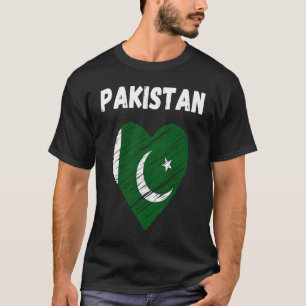 Pakistan Flag Holiday Pakistan Heart Pakistani Fla T-Shirt