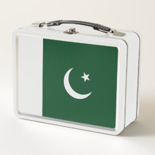 Pakistan flag metal lunch box