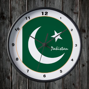 Pakistan Flag, Pakistan modern Home / design Round Clock
