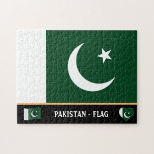 Pakistan Flag & Pakistani country / Pakistan Jigsaw Puzzle