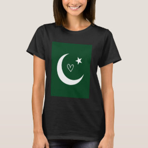 Pakistan Flag Pakistani Heart Proud Heritage Natio T-Shirt