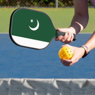 Pakistan flag pickleball paddle