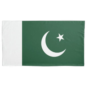Pakistan flag pillowcase