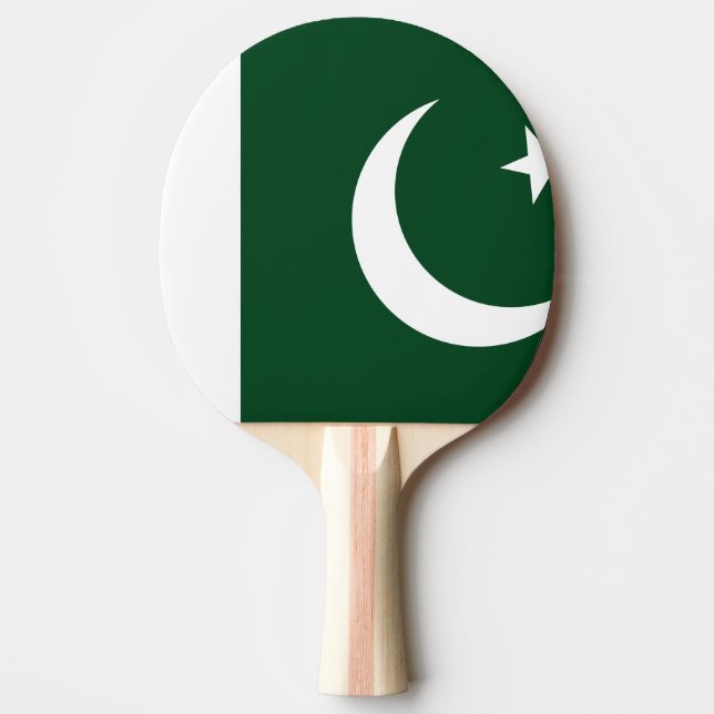 Pakistan Flag Ping Pong Paddle (Front)