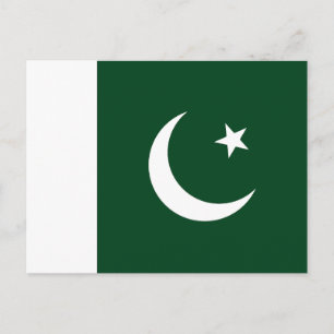Pakistan Flag Postcard