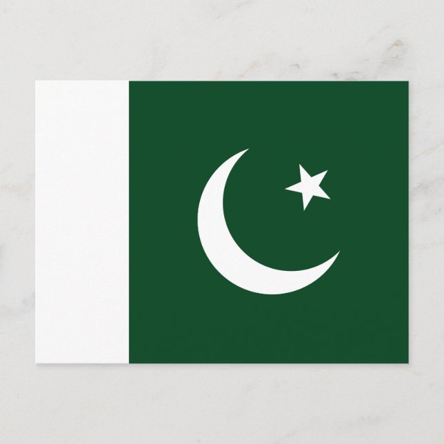 Pakistan Flag Postcard (Front)