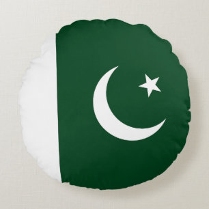 Pakistan Flag Round Cushion