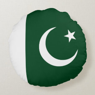 Pakistan Flag Round Cushion