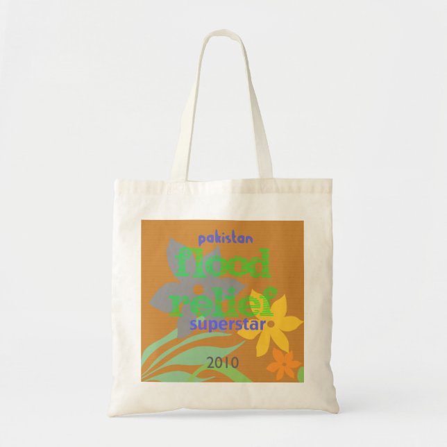 Pakistan Flood Relief - Recyclable Tote Option 1 (Front)
