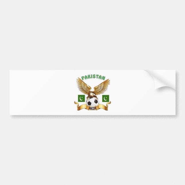 Pakistan Football Designs Bumper Sticker (Front)