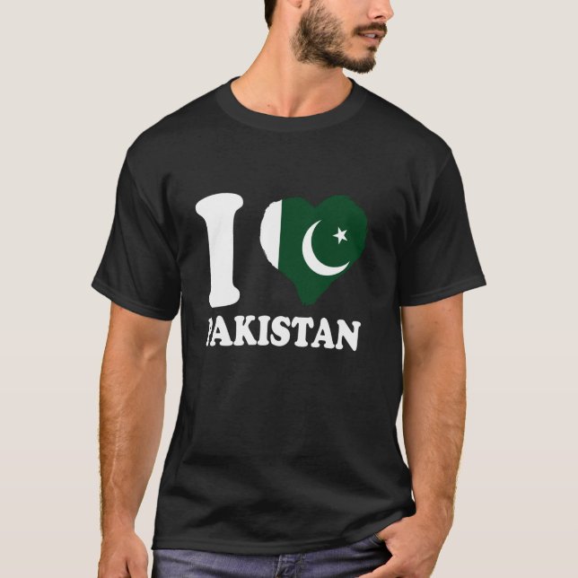 Pakistan I Love Pakistan Pakistani Pride Pakistani T-Shirt (Front)