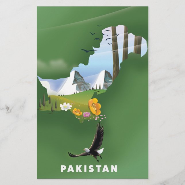 Pakistan illustrated travel map. (Front)