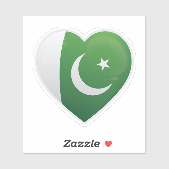 Pakistan Love Icon Sticker (Sheet)