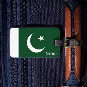 Pakistan Luggage Tags, patriotic Pakistani Flag Tag