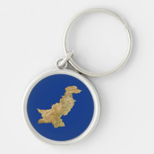 Pakistan Map Keychain