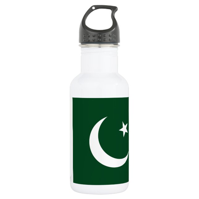 Pakistan National World Flag 532 Ml Water Bottle (Front)