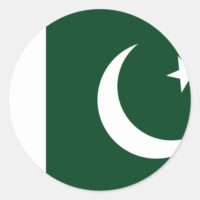 Pakistan (Pakistani) Flag Classic Round Sticker (Front)