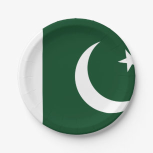 Pakistan (Pakistani) Flag Paper Plate