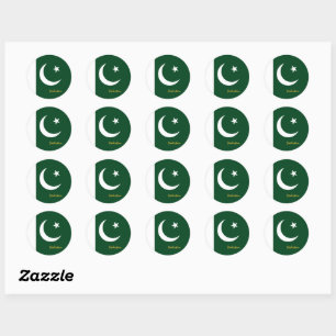 Pakistan & Pakistani flag patriots / sports Classic Round Sticker