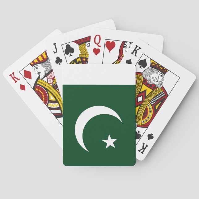Pakistan (Pakistani) Flag Playing Cards (Back)