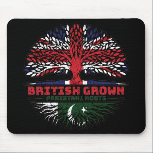 Pakistan Pakistani Uk United Kingdom British Tree Mouse Mat