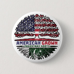 Pakistan Pakistani US American USA United States 6 Cm Round Badge