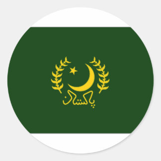 Pakistan President Flag Classic Round Sticker