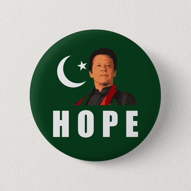 Pakistan President Support Badge Pin Button (Front)