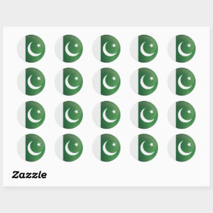 Pakistan  Round Icon Flag  Classic Round Sticker