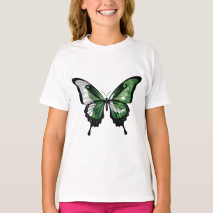 Pakistan Swallowtail Butterfly Flag T-Shirt