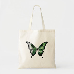 Pakistan Swallowtail Butterfly Flag Tote Bag