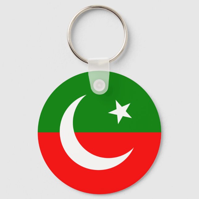 Pakistan Tehreek E Insaf, Colombia flag Key Ring (Front)