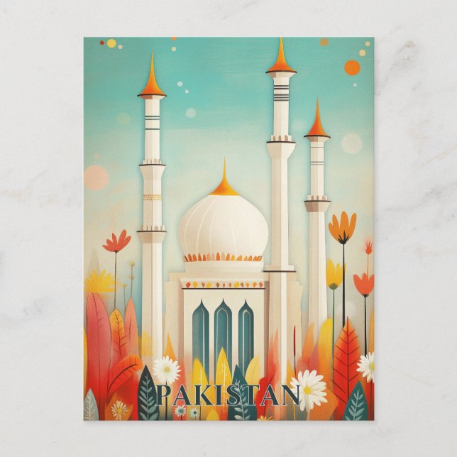 Pakistan Travel Postcard (Front)