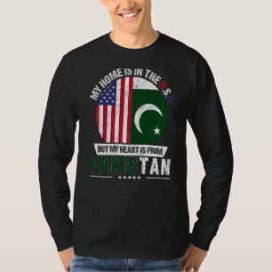 Pakistani American Patriot Heart Is From Pakistan T-Shirt