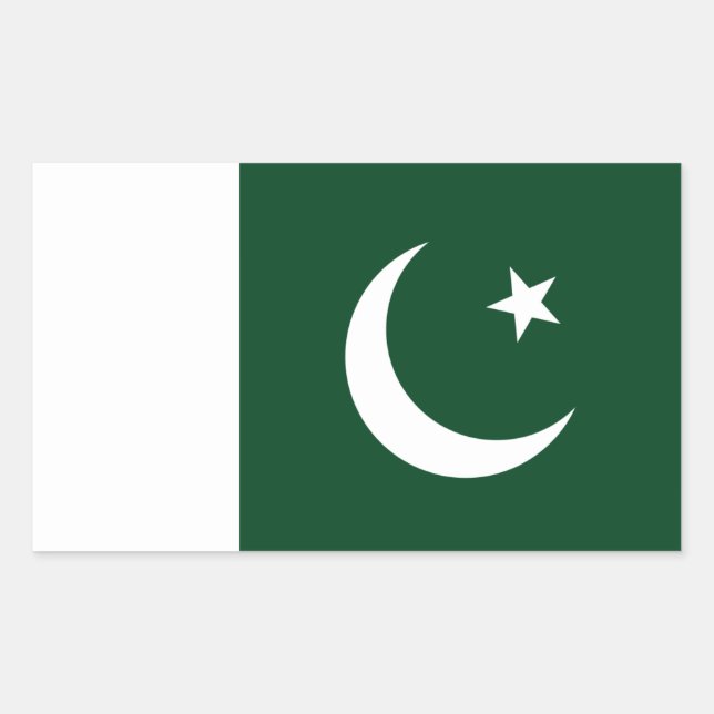 Pakistani Flag, Flag of Pakistan Rectangular Sticker (Front)