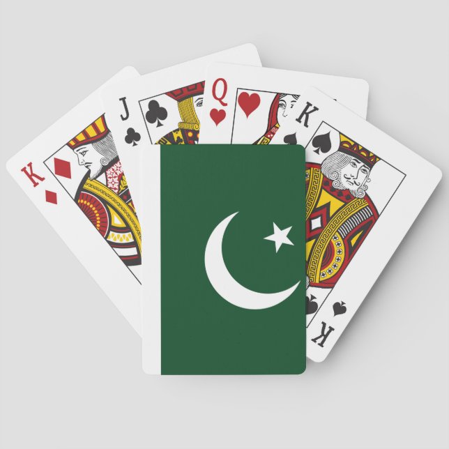 Pakistani flag Playing Cards (Back)